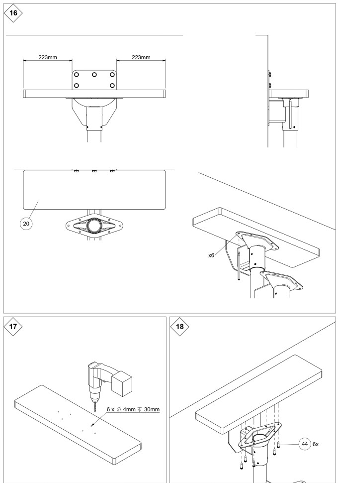 Модульная лестница DOLLE DALLAS прямая Серая