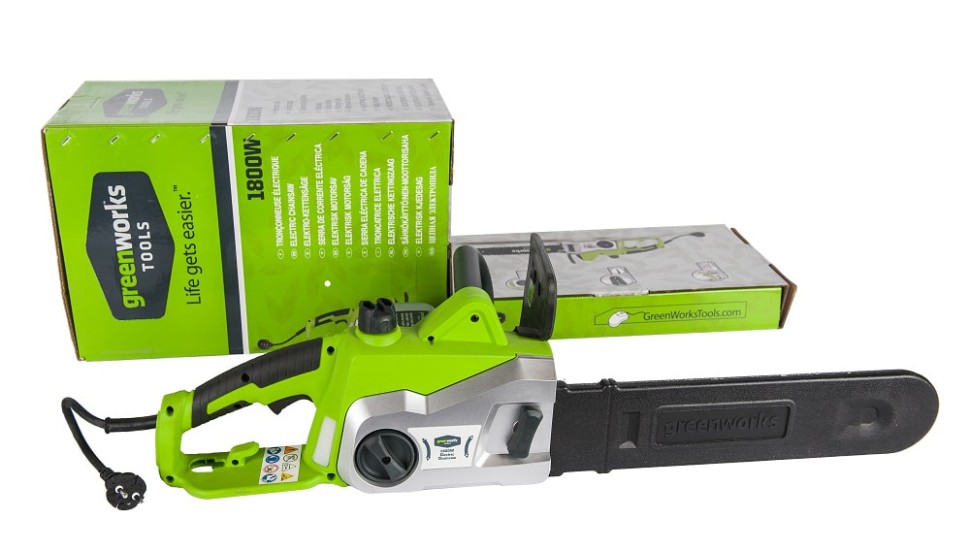 Пила цепная электрическая 2000W GREENWORKS GCS2046