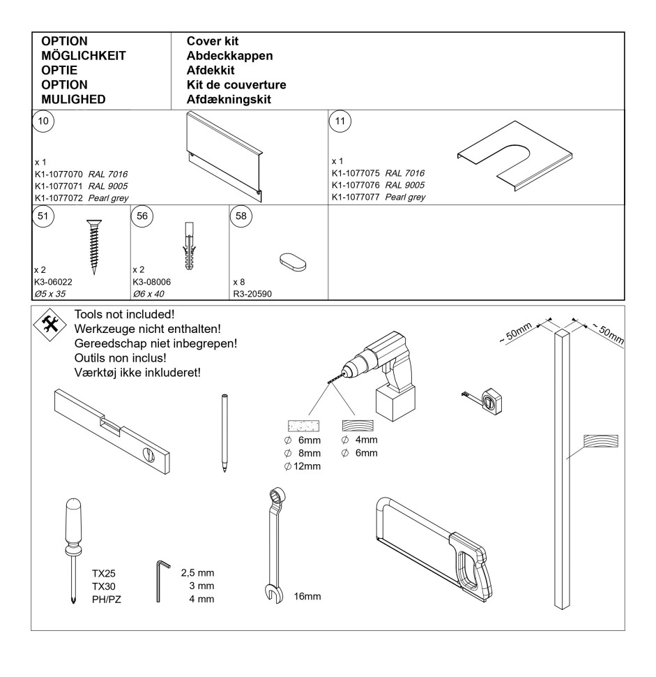 Модульная лестница DOLLE DALLAS поворотная Серая 