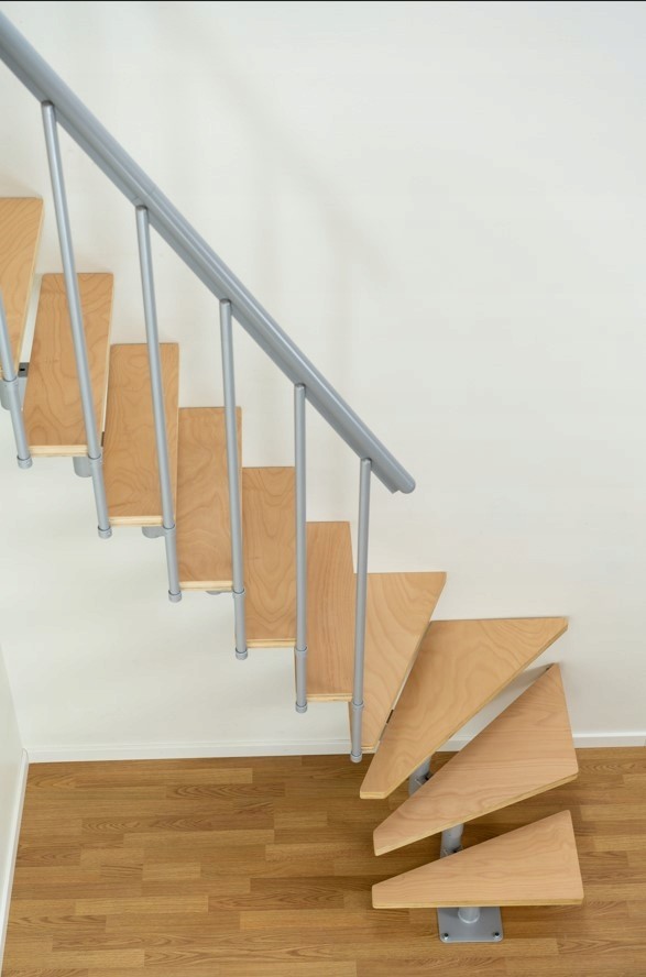 Модульная лестница DOLLE DALLAS поворотная Серая 