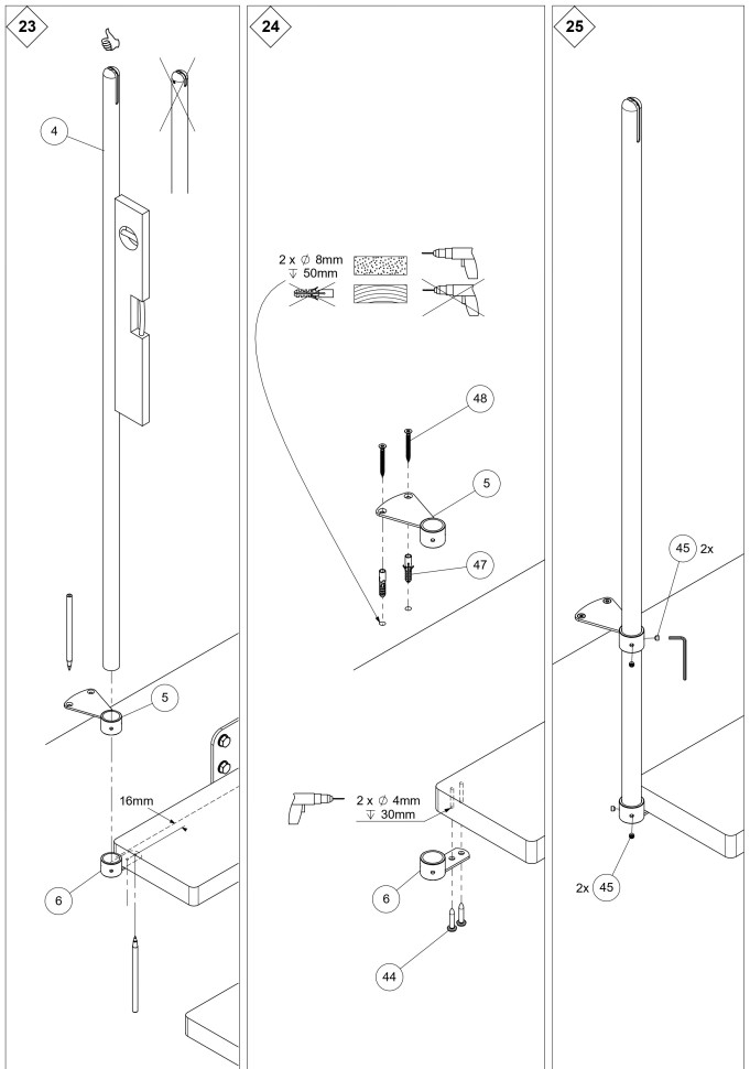 Модульная лестница DOLLE DALLAS поворотная Антрацит 