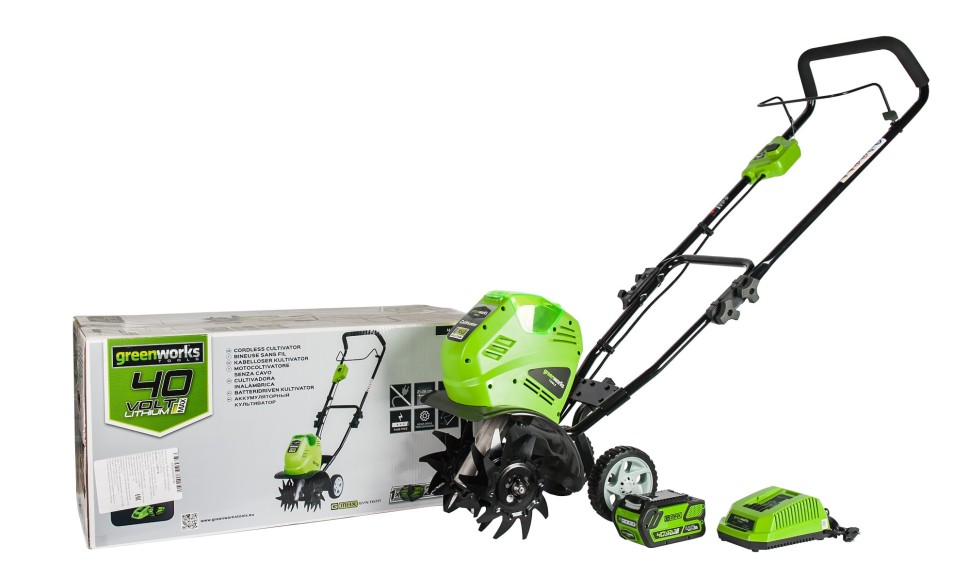 Культиватор G-MAX 40V GREENWORKS G40TLK6