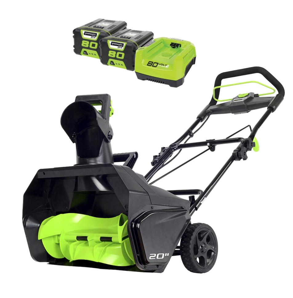 Снегоуборщик бесщеточный 80V PRO GREENWORKS GD80SB DigiPro с 2 АКБ 2 А/ч и ЗУ