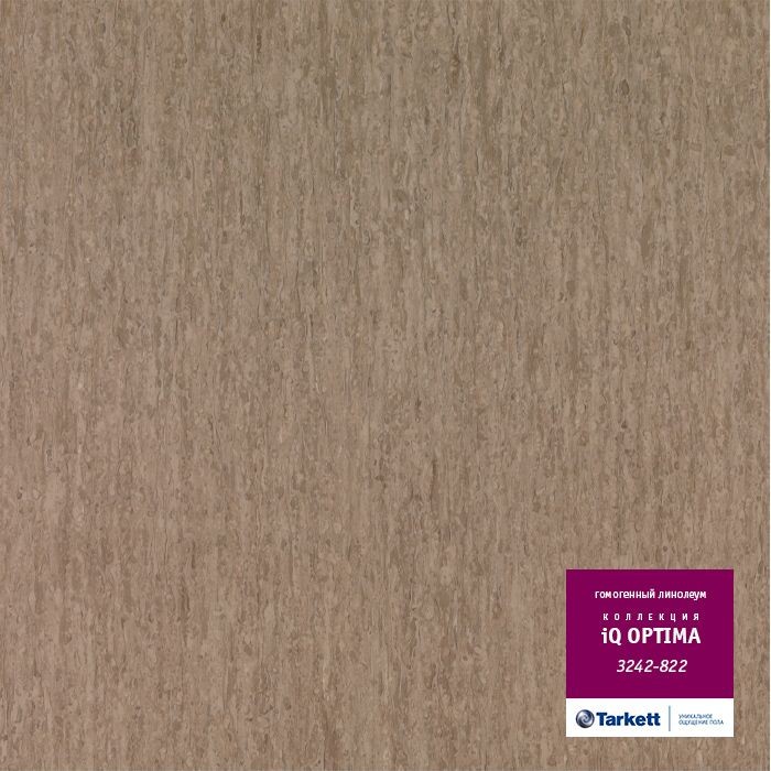Коммерческий гомогенный линолеум Tarkett iQ Optima 3242 822 2м