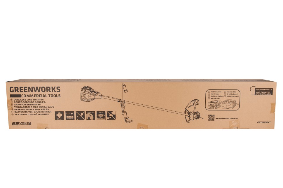 Триммер аккумуляторный 82V GREENWORKS GС82BCBK25