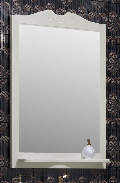 Зеркало Клио/Тибет 75, цвет слоновая кость