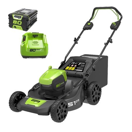 Газонокосилка аккумуляторная 80V GREENWORKS GD80LM51SPK4