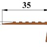Самоклеющийся угол против скольжения Не Падай-35 мм 12,5 м/рулон коричневый