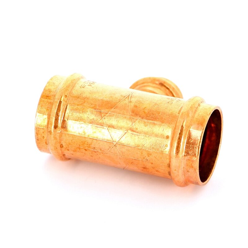 Тройник пресс IBP 35х22х35 медь