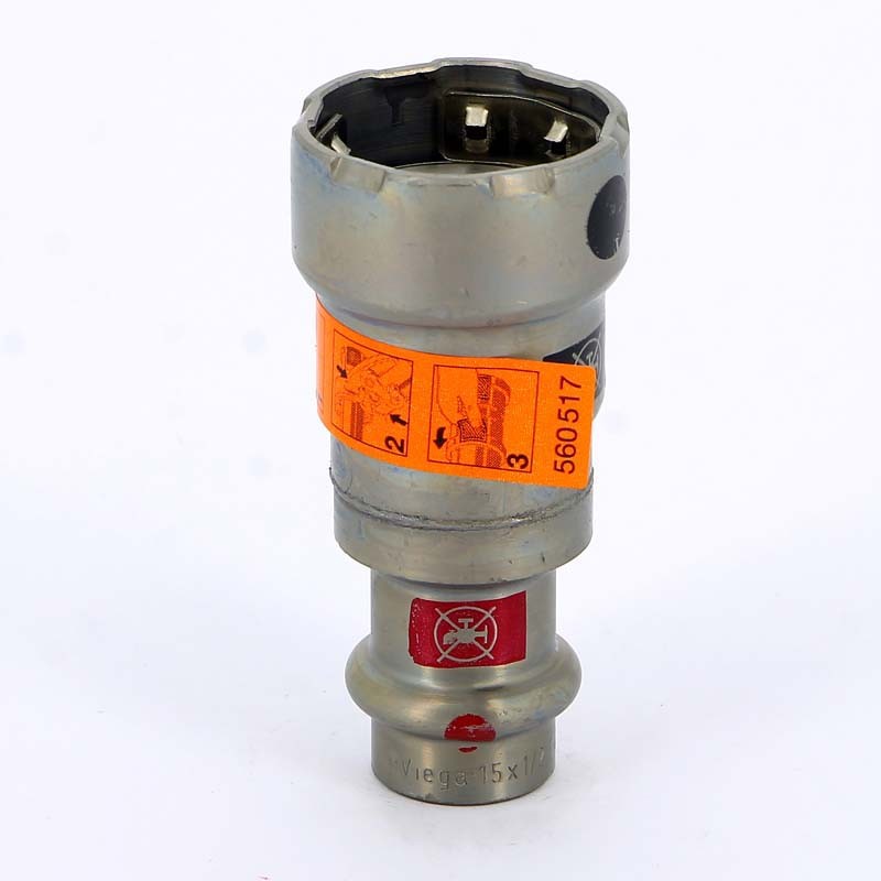 Переход пресс Megapress нелегир. оцинк.сталь SC-Contur Viega PN=6 бар 15x1/2 Переход пресс Megapress нелегир. оцинк.сталь SC-Contur Viega PN=6 бар 15x1/2