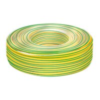 Провод ПуВнг-LS (ПВ-1) 1х4мм2, желто-зеленый (бухта-100 п.м.) ГОСТ 31947-2012