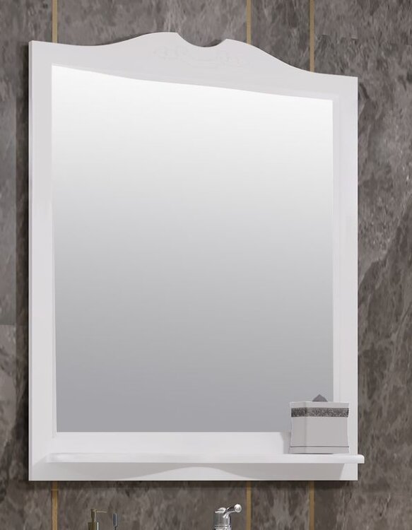 Зеркало Клио/Брунелла 85, цвет белый матовый