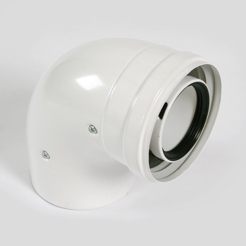 Коаксиальный отвод Baxi 125/80 90°