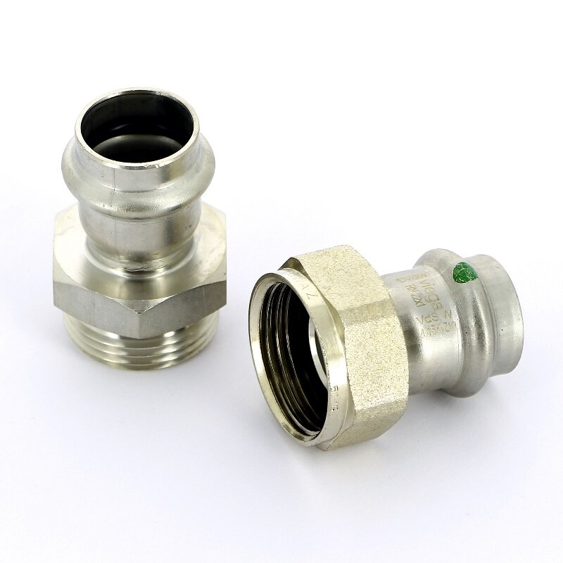 Соединительный элемент Sanpress Inox с SC-Contur VIEGA резьбовой