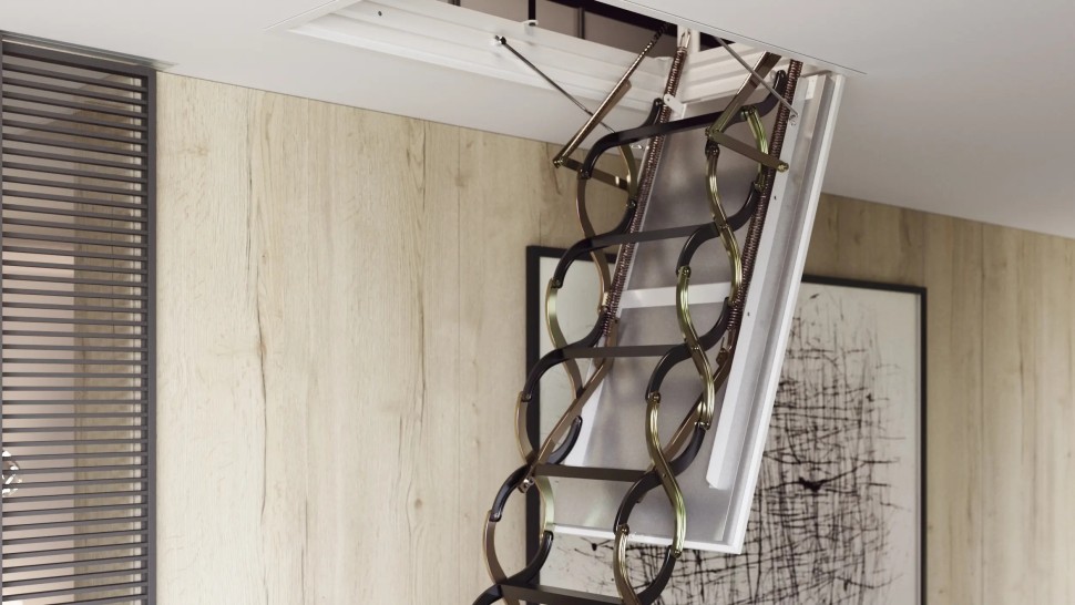 Чердачная лестница Oman NOZYCOWE PP 60x110 см h-3,0m