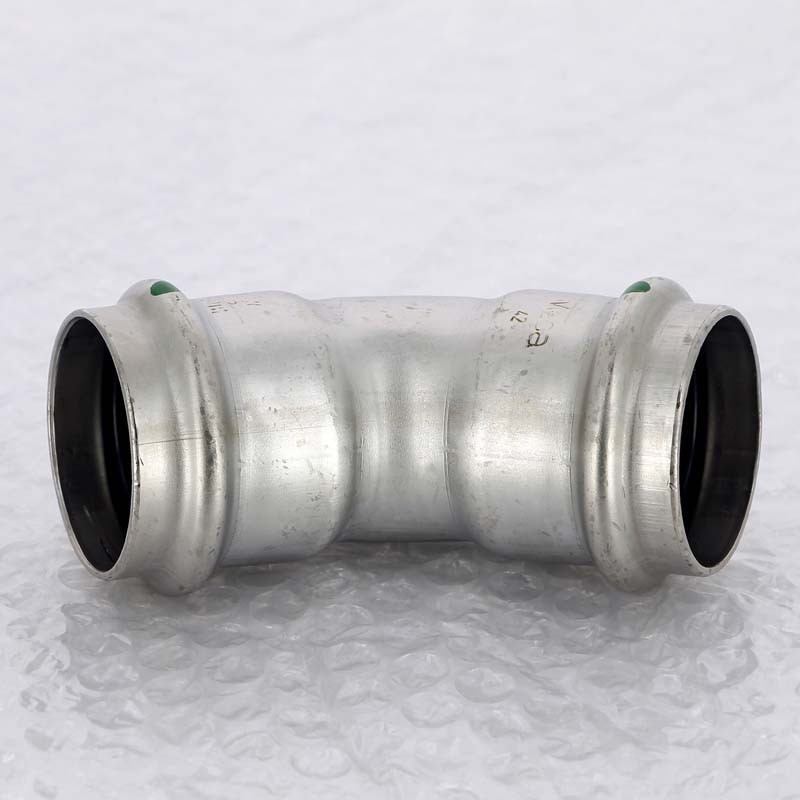 Угол пресс 45 град. нержавеющая сталь Sanpress Inox VIEGA 42