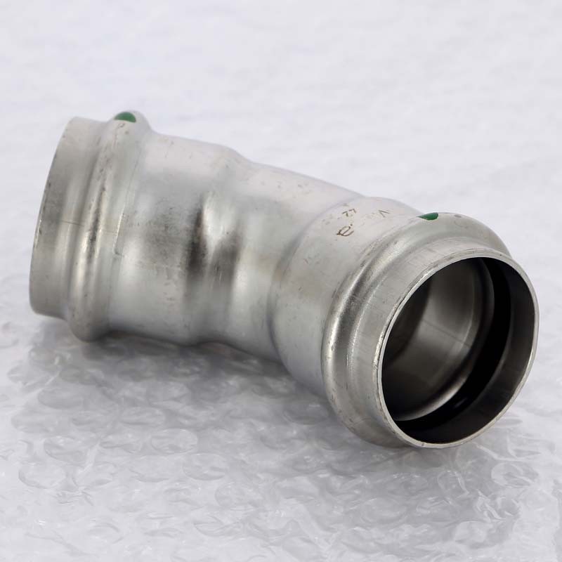 Угол пресс 45 град. нержавеющая сталь Sanpress Inox VIEGA 42