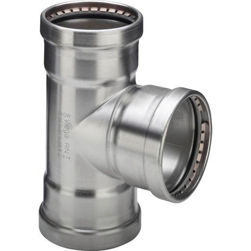 Тройник пресс нержавеющая сталь Sanpress Inox SC-Contur Viega 108x64x108