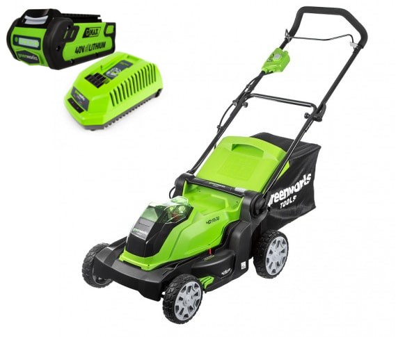 Газонокосилка аккумуляторная G-MAX 40V GREENWORKS G40LM41K4