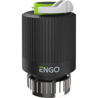 Привод термоэлектрический ENGO 230 В нормально закрытый, кабель 1 м, черный