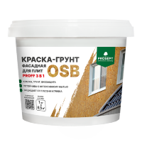  Краска-грунт фасадная для OSB-плит Proff 3 в 1  Liquid Rubber / 1 кг (упак. 12 шт)